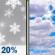 Today: Chance Snow Showers then Partly Sunny